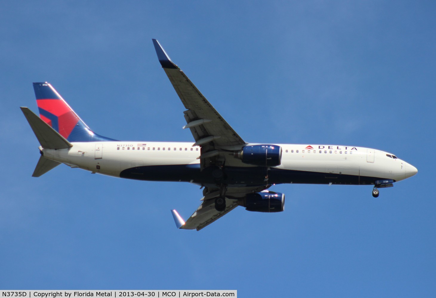 N3735D, 2000 Boeing 737-832 C/N 30381, Delta 737-800