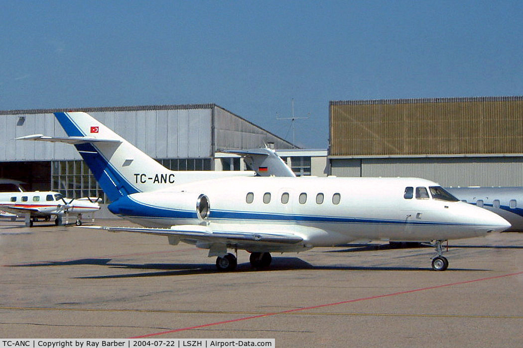 TC-ANC, 1991 British Aerospace BAe.125-800B C/N 258208, British Aerospace BAe 125-800A [258208] Zurich~HB 22/07/2004