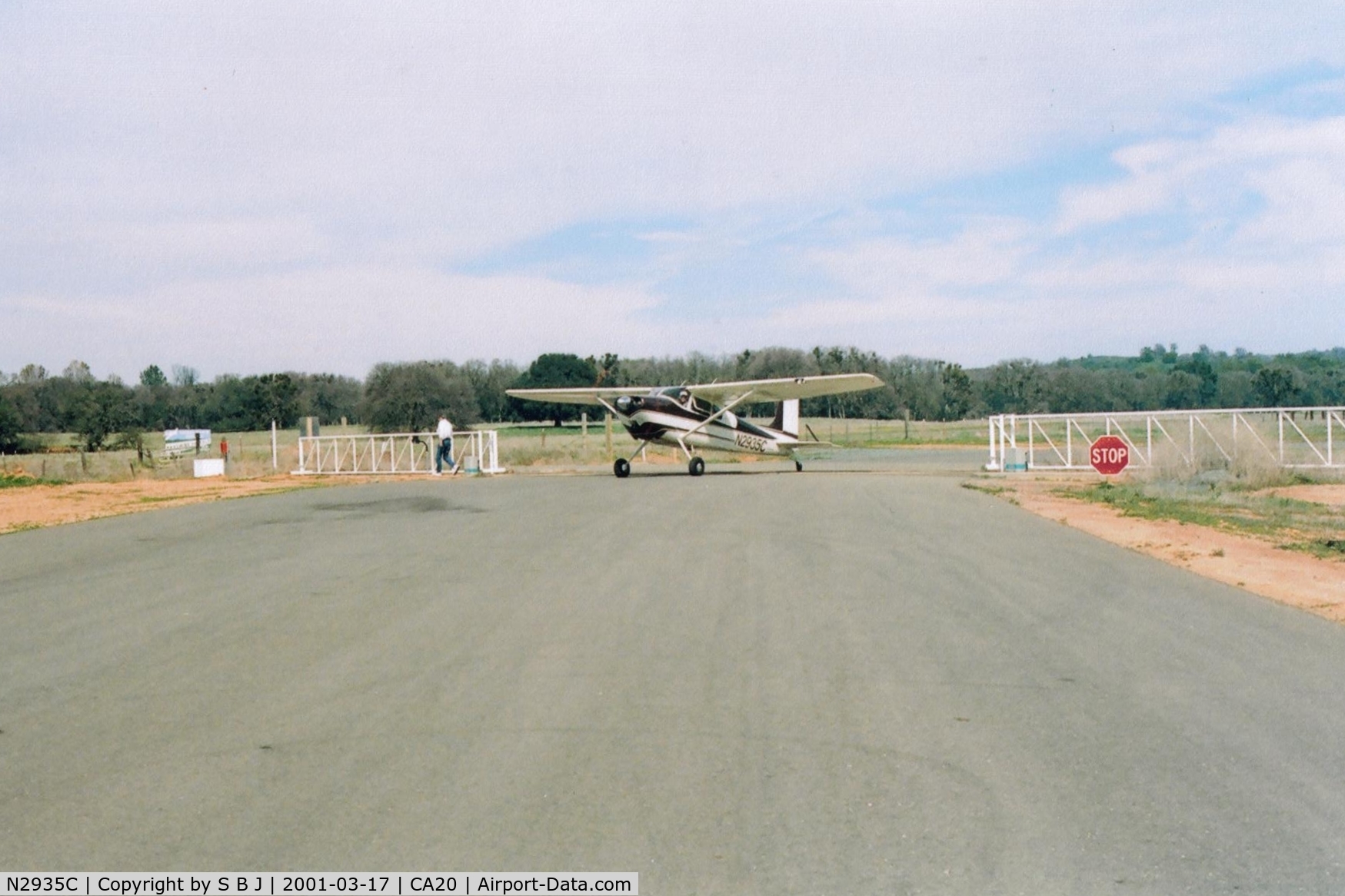 N2935C, 1954 Cessna 180 C/N 30835, 35C after landing at Eagles Nest airport.