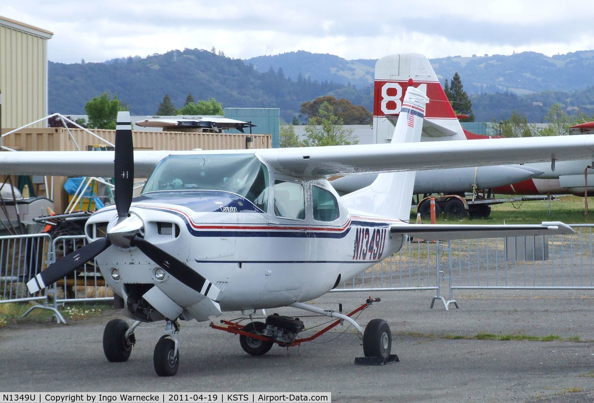 N1349U, 1975 Cessna T210L Turbo Centurion C/N 21060574, Cessna T210L Turbo Centurion at Charles M. Schulz Sonoma County Airport, Santa Rosa CA