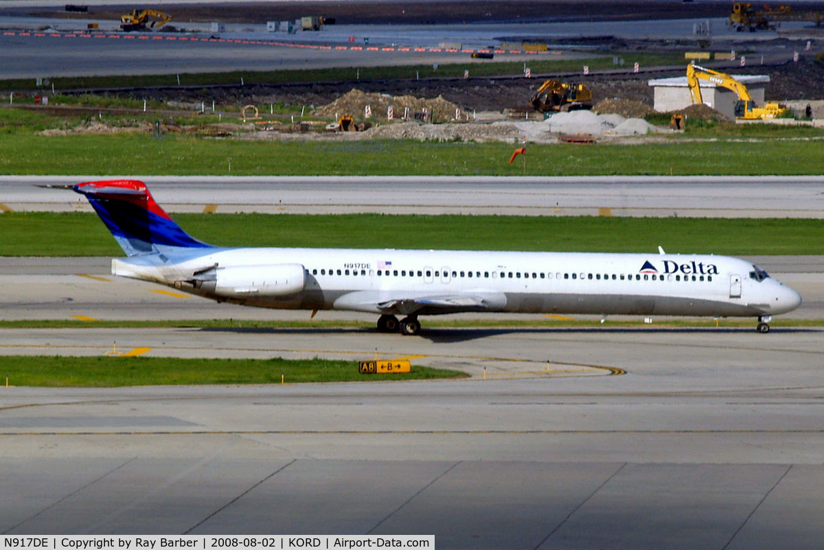 N917DE, 1993 McDonnell Douglas MD-88 C/N 49958, Douglas DC-9-88 [49958] (Delta Air Lines) Chicago-O Hare International~N 02/08/2008