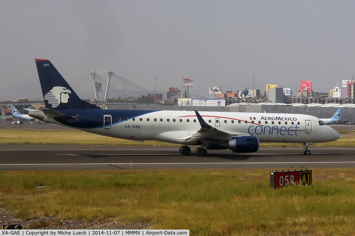 XA-GAE, 2014 Embraer 190LR (ERJ-190-100LR) C/N 19000664, At Mexico City