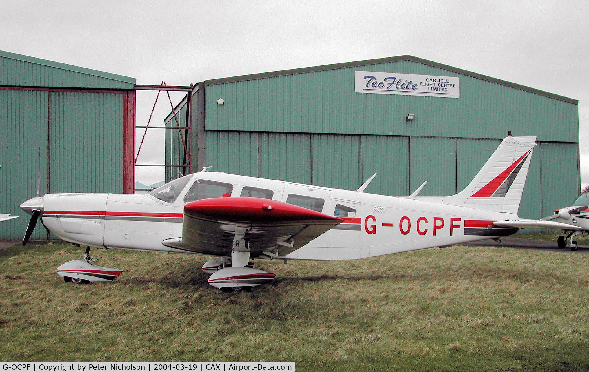 G-OCPF, 1976 Piper PA-32-300 Cherokee Six Cherokee Six C/N 32-7640082, Piper PA-32-300 Cherokee Six as seen at Carlisle in the Spring of 2004.