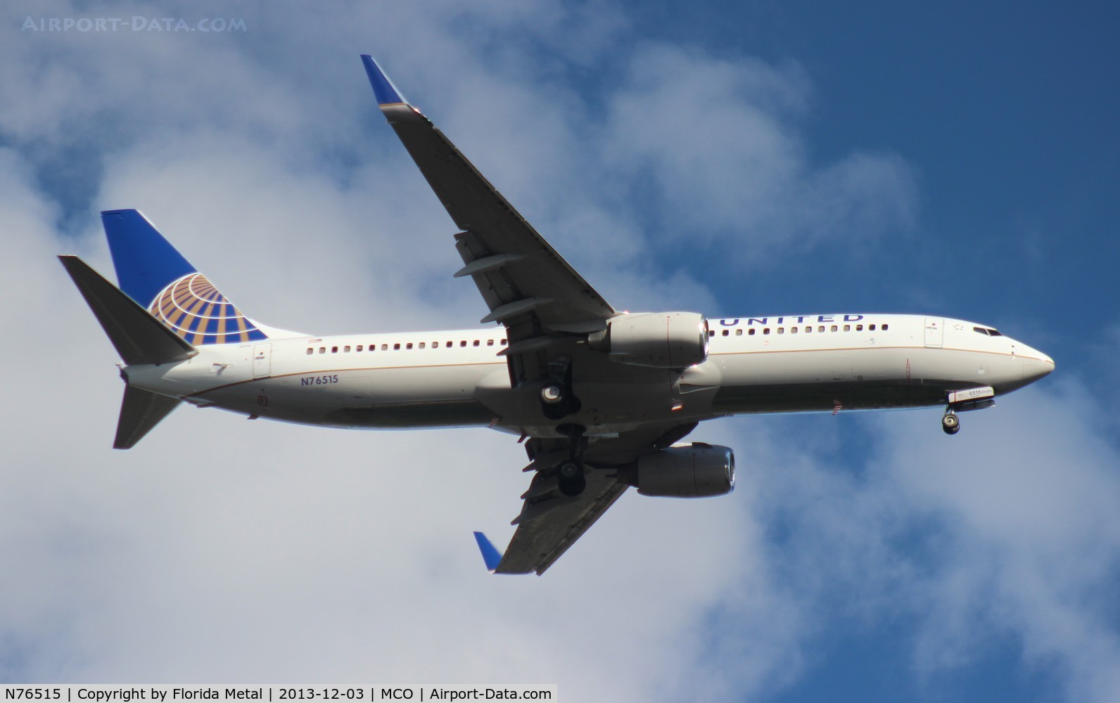 N76515, 2008 Boeing 737-824 C/N 31623, United