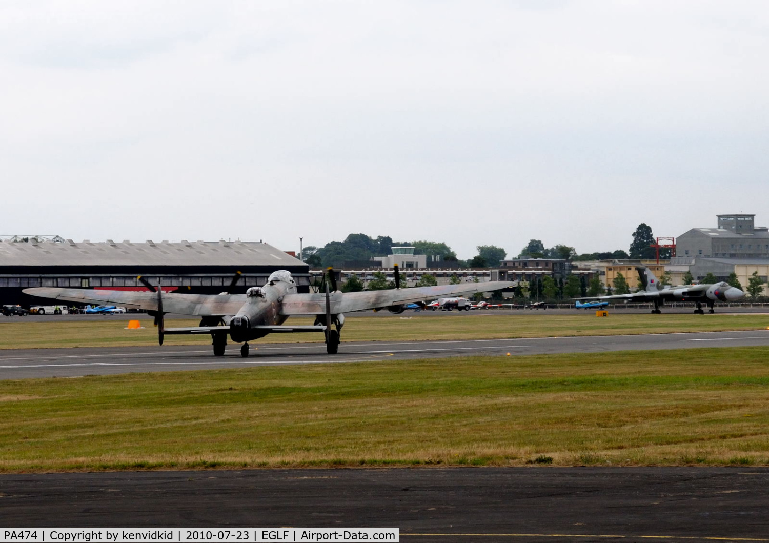 PA474, 1945 Avro 683 Lancaster B1 C/N VACH0052/D2973, Avro meets Avro.