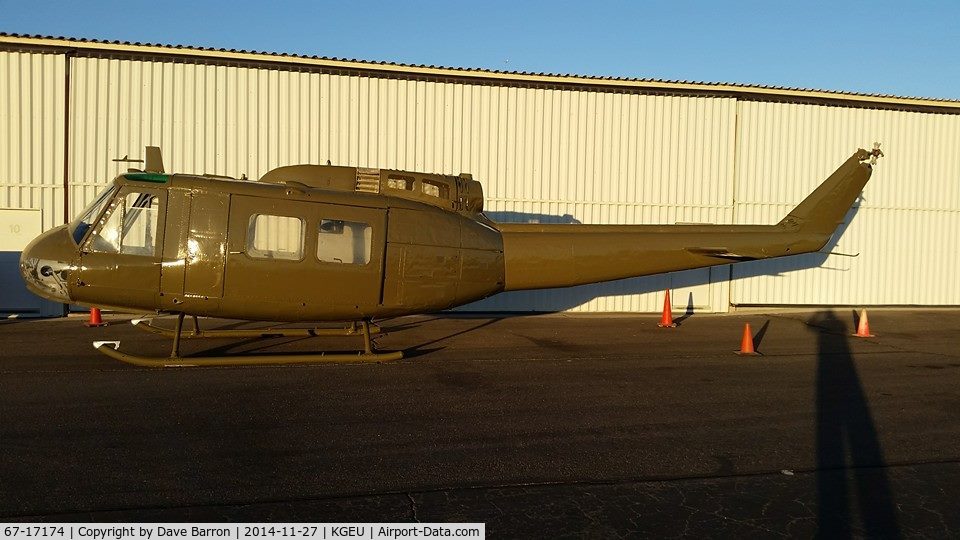 67-17174, 1967 Bell UH-1H Iroquois C/N 9372, Restored at Glendale Az. Airport. By Light Horse Legacy. Destined to become Take Me Home Huey project of Light Horse Legacy and Art by Maloney.  50th Viet Nam commemoration project. more pics on Light Horse Legacy on Facebook and webpage