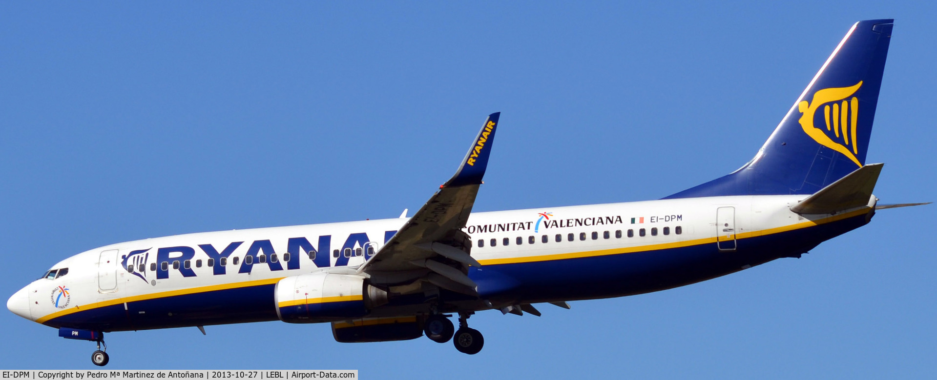 EI-DPM, 2007 Boeing 737-8AS C/N 33640, El Prat - Barcelona