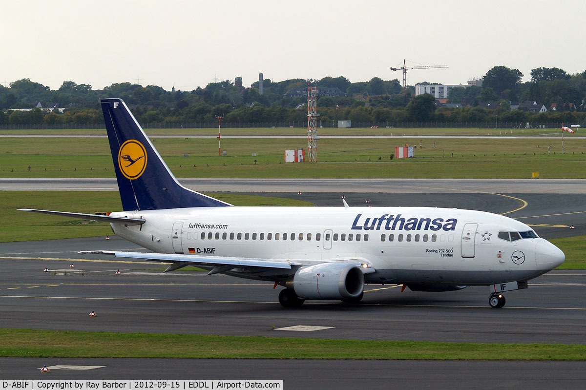 D-ABIF, 1991 Boeing 737-530 C/N 24820, Boeing 737-530 [24820] (Lufthansa) Dusseldorf~D 15/09/2012