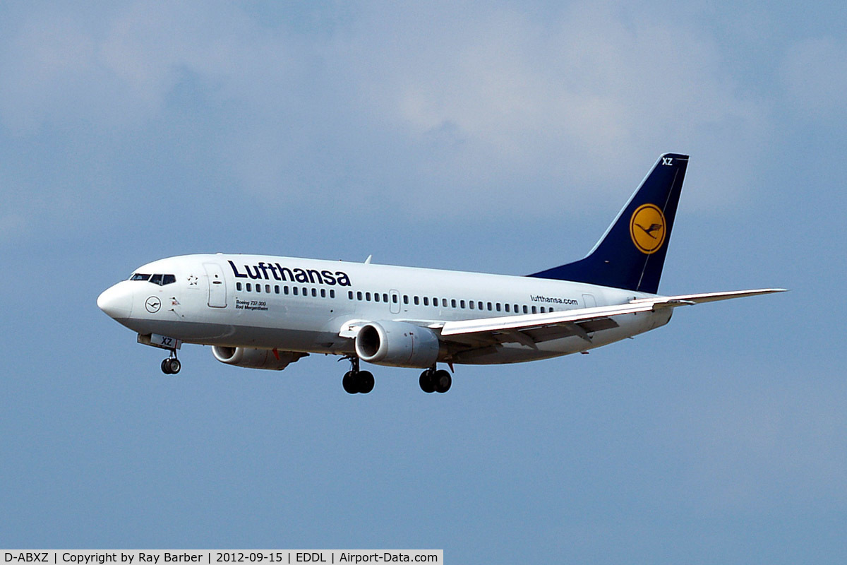 D-ABXZ, 1990 Boeing 737-330 C/N 24564, Boeing 737-330 [24564] (Lufthansa) Dusseldorf~D 15/09/2012