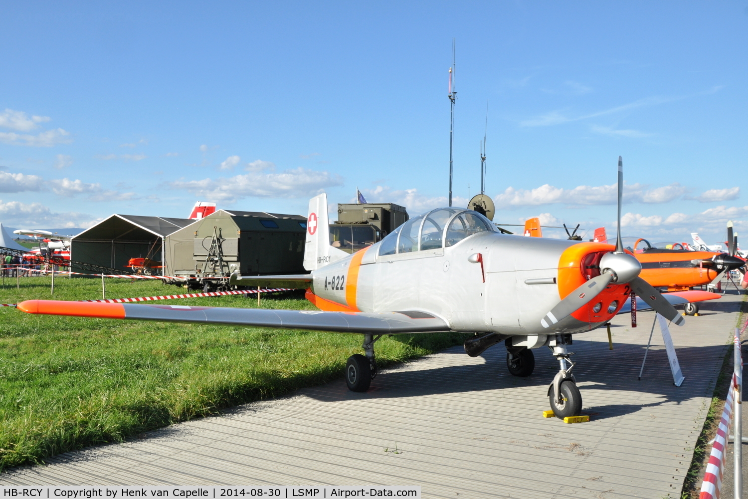 HB-RCY, 1958 Pilatus P3-05 C/N 460-9, Preserved Pilatus P3-05 trainer at Payerne Air Base, Switzerland, for AIR14
