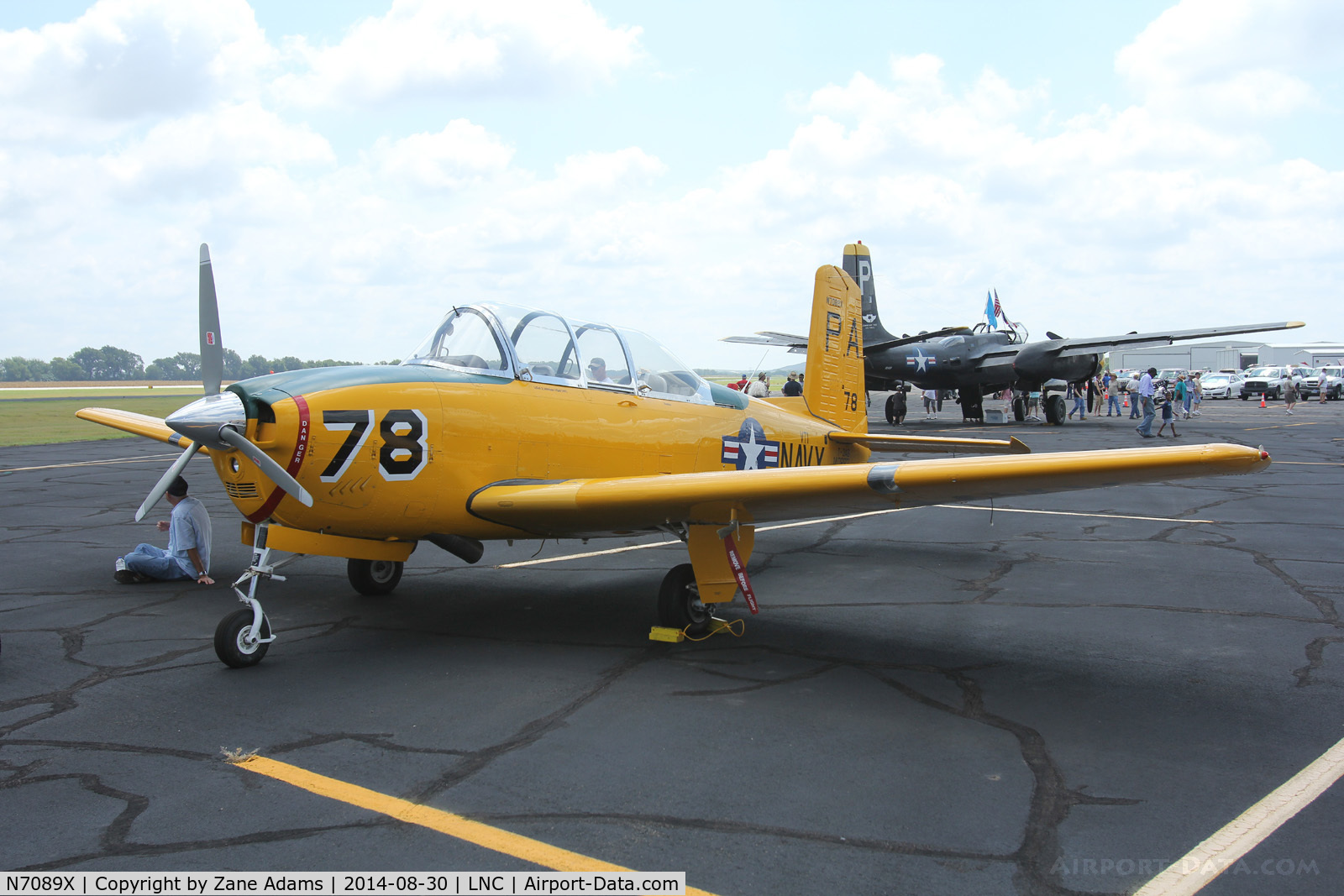 N7089X, Beech T-34B Mentor C/N 140883, At the 2014 Warbirds on Parade