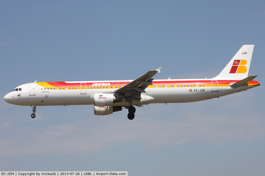 EC-JZM, 2007 Airbus A321-212 C/N 2996, Landing