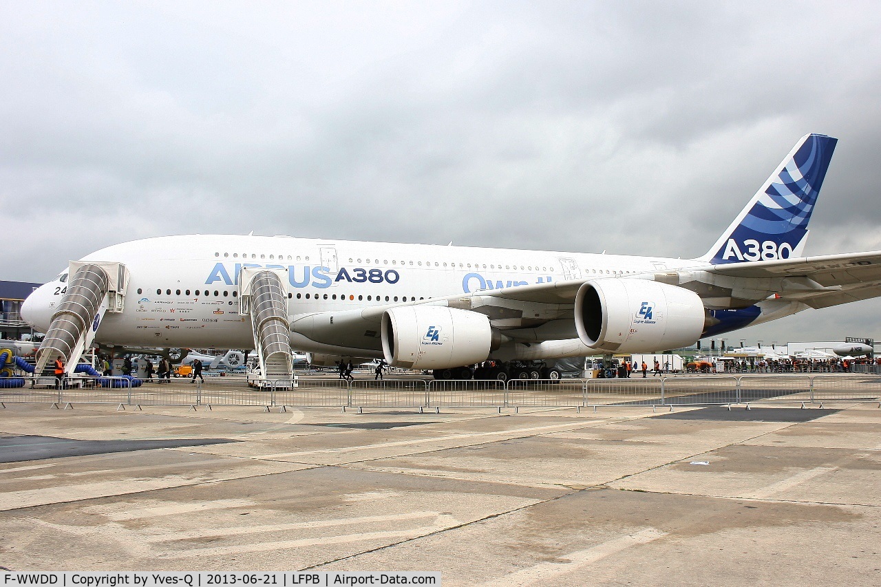 F-WWDD, 2005 Airbus A380-861 C/N 004, Airbus A380-861, Static display, Paris-Le Bourget (LFPB-LBG) Air Show 2013