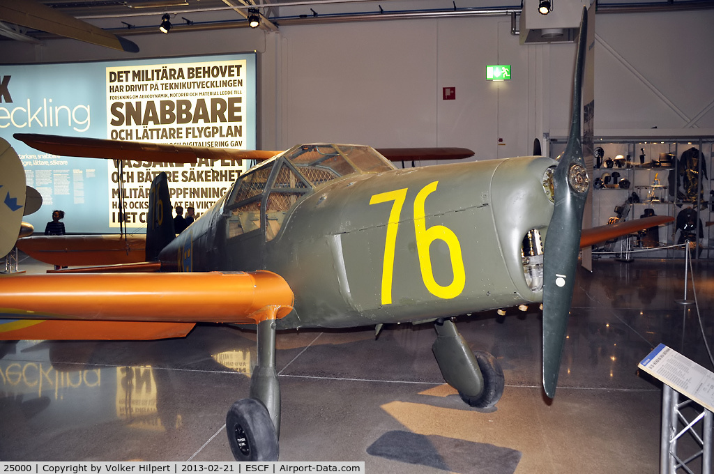 25000, 1942 Bucker Bu-181 Bestmann C/N 181-5001, at Linkoping