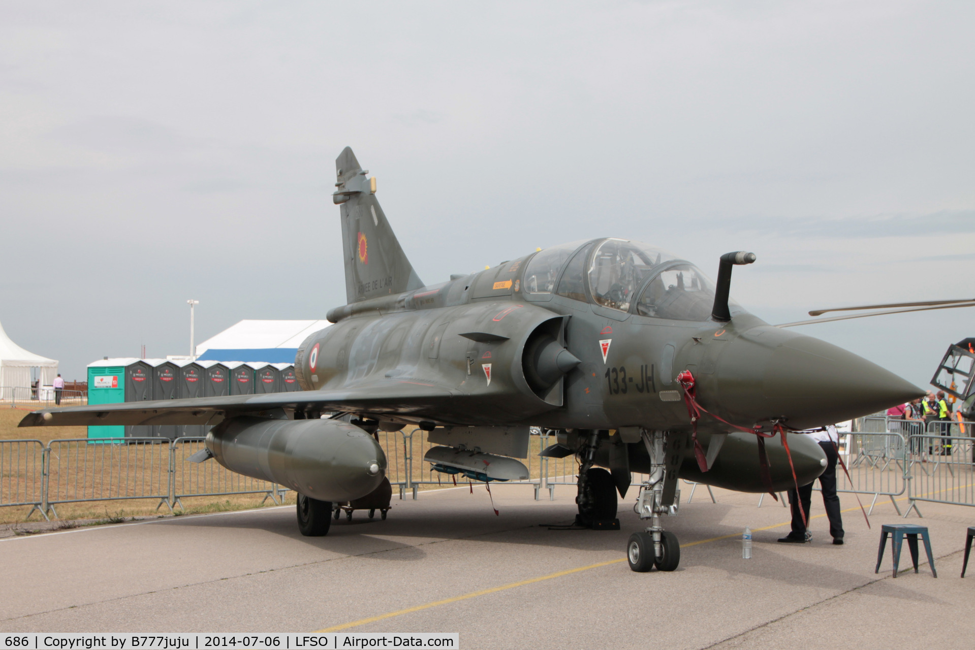 686, Dassault Mirage 2000D C/N 686, at Nancy-Ochey