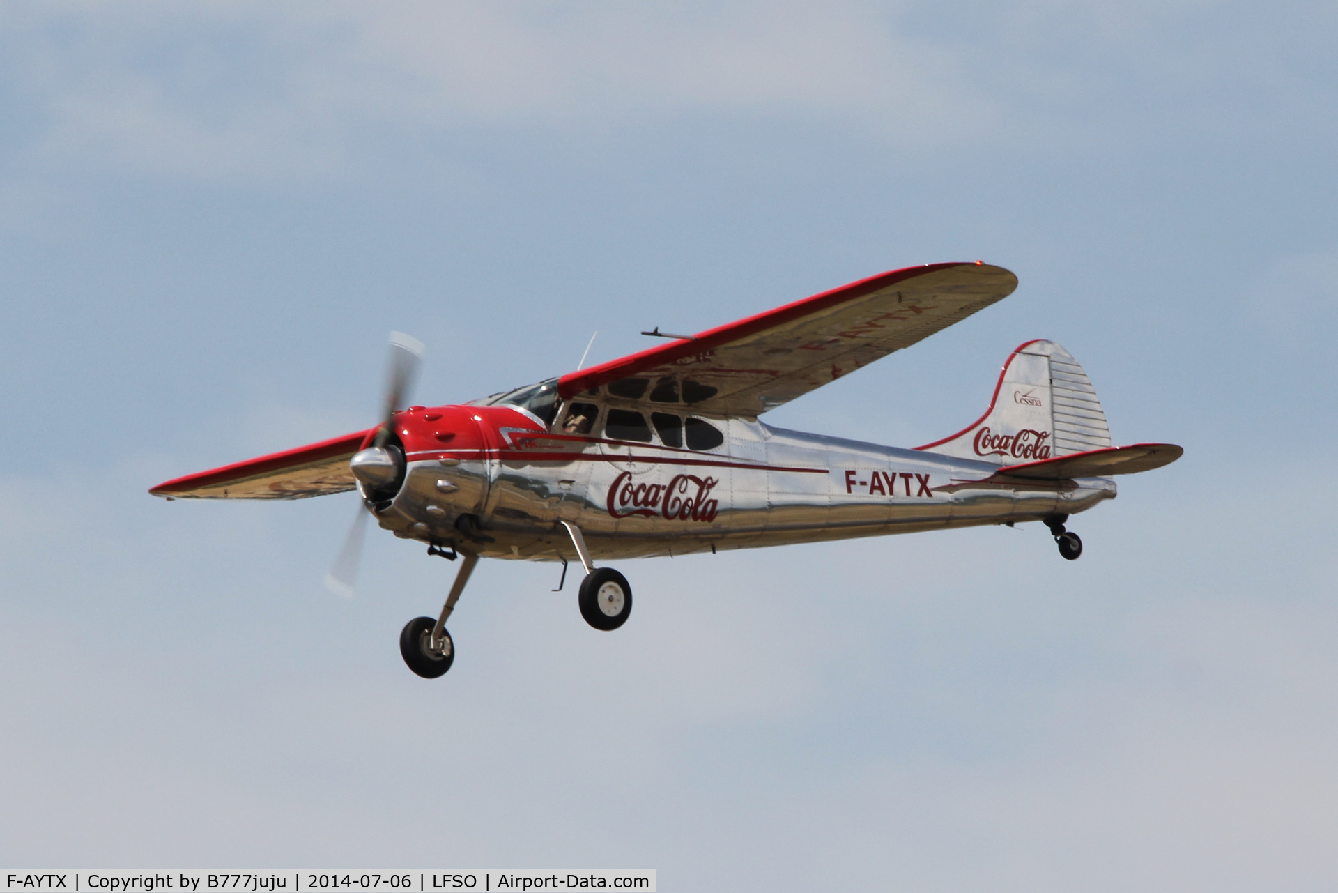 F-AYTX, 1950 Cessna 195 C/N 7496, at Nancy-Ochey