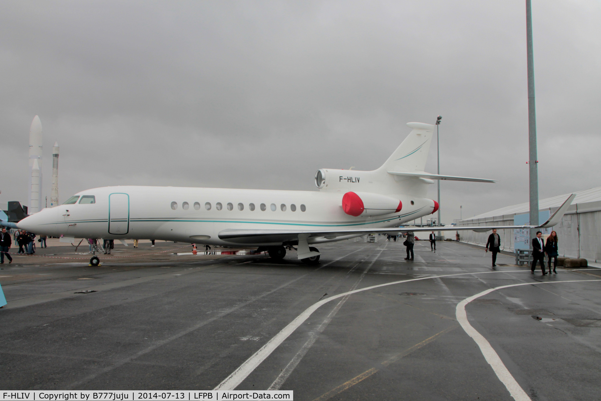 F-HLIV, 2009 Dassault Falcon 7X C/N 054, at 100th anniversary of Le Bourget Airport
