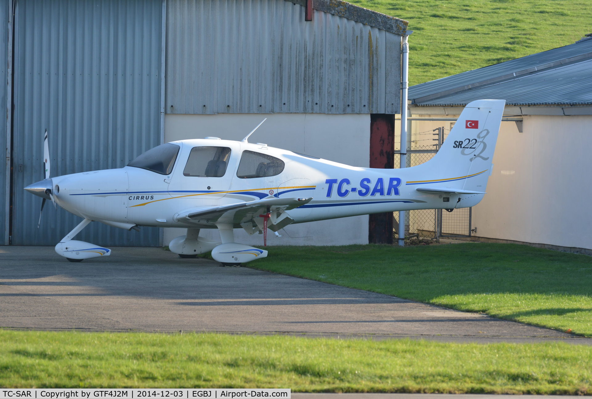 TC-SAR, 2004 Cirrus SR22 G2 C/N 1171, TC-SAR at Staverton 3.12.14