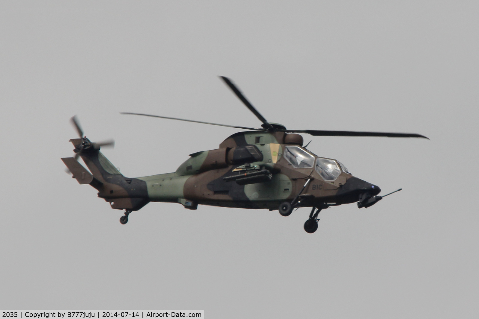 2035, Eurocopter EC-665 Tigre HAP C/N 2035, Back-Home following 14 juillet display
