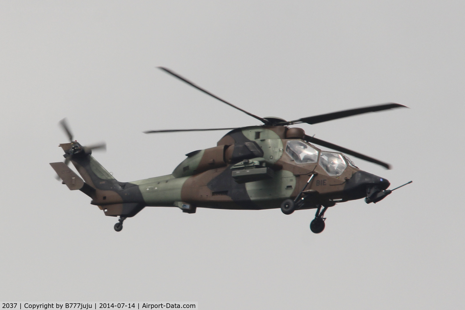 2037, Eurocopter EC-665 Tigre HAP C/N 2037, Back-Home following 14 juillet display
