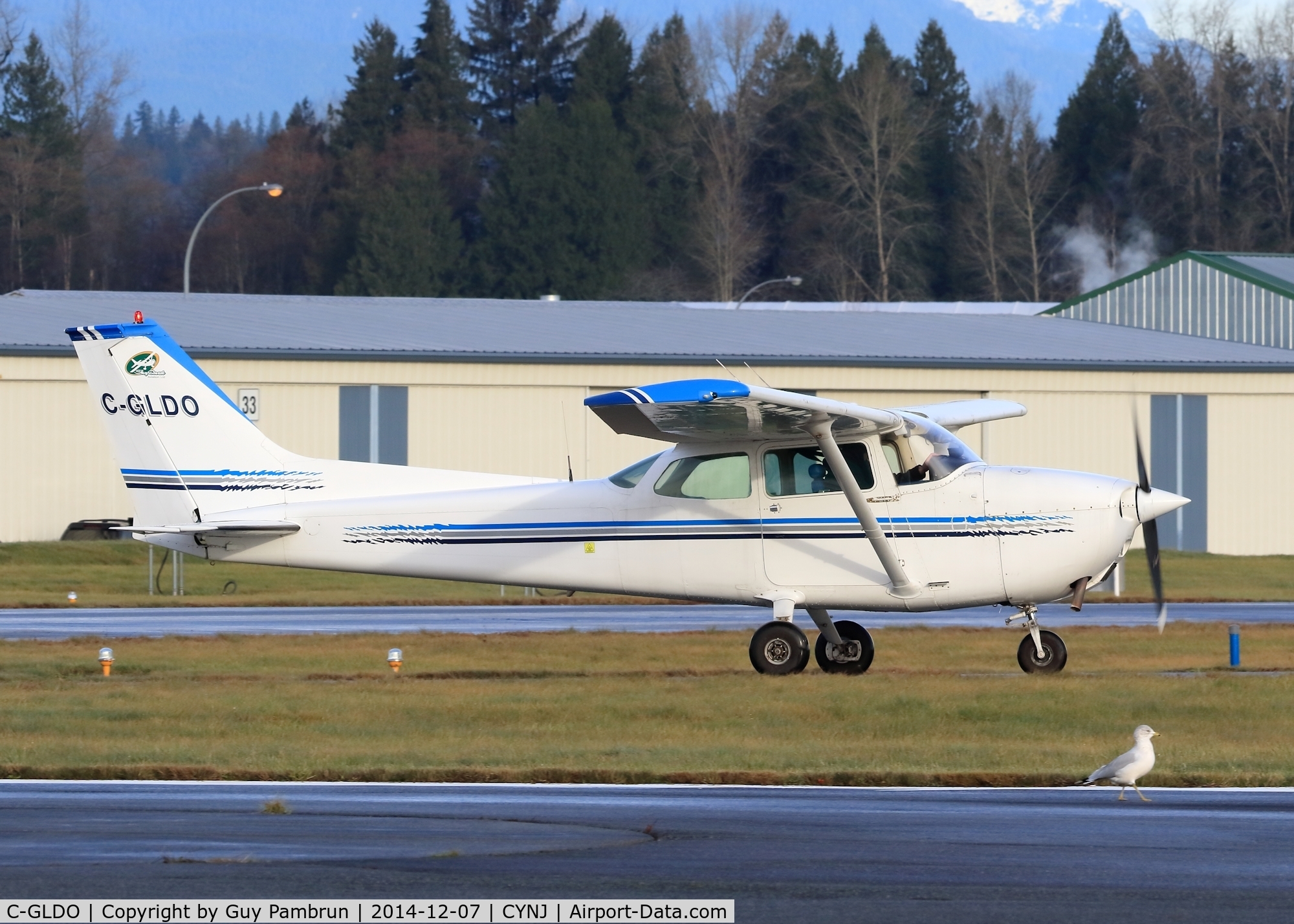 C-GLDO, 1974 Cessna 172M C/N 17264534, Just landed