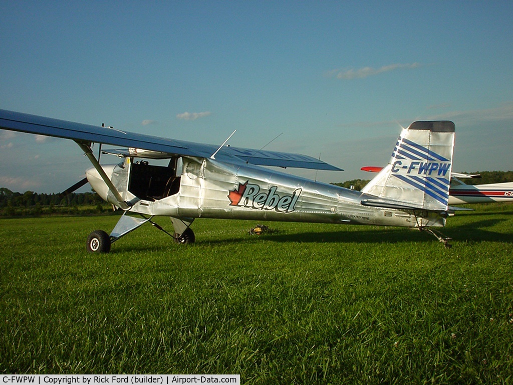 C-FWPW, 1997 Murphy Rebel C/N 436REB, This is the first configuration of C-FWPW on a grass strip north of Bowmanville, Ontario.