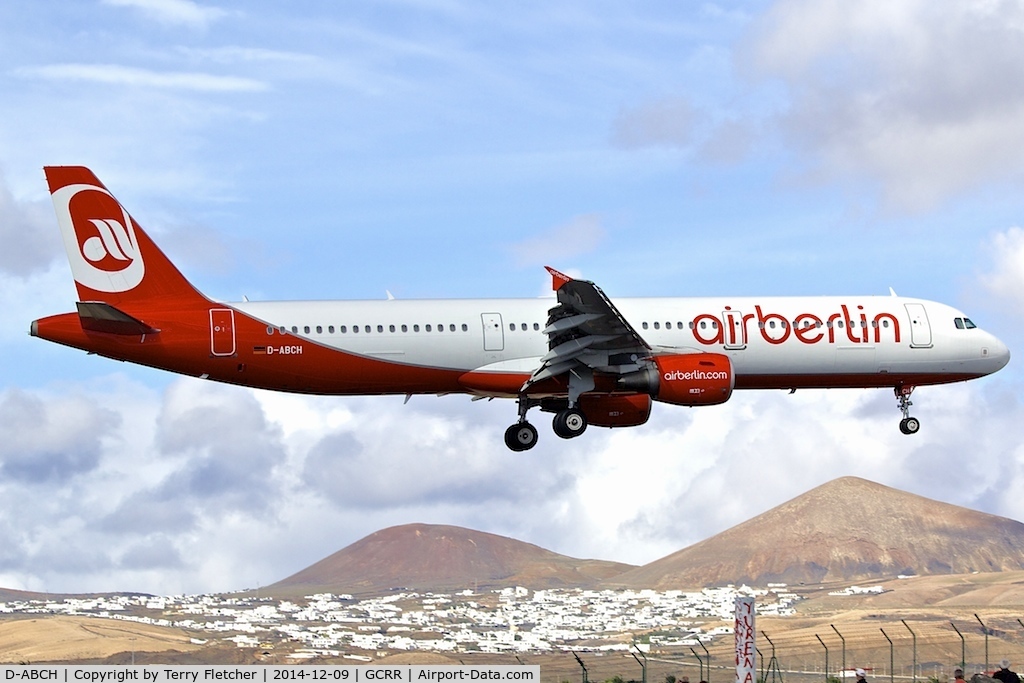 D-ABCH, 2011 Airbus A321-211 C/N 4728, At Lanzarote Airport ( Canary Isles ) in December 2014