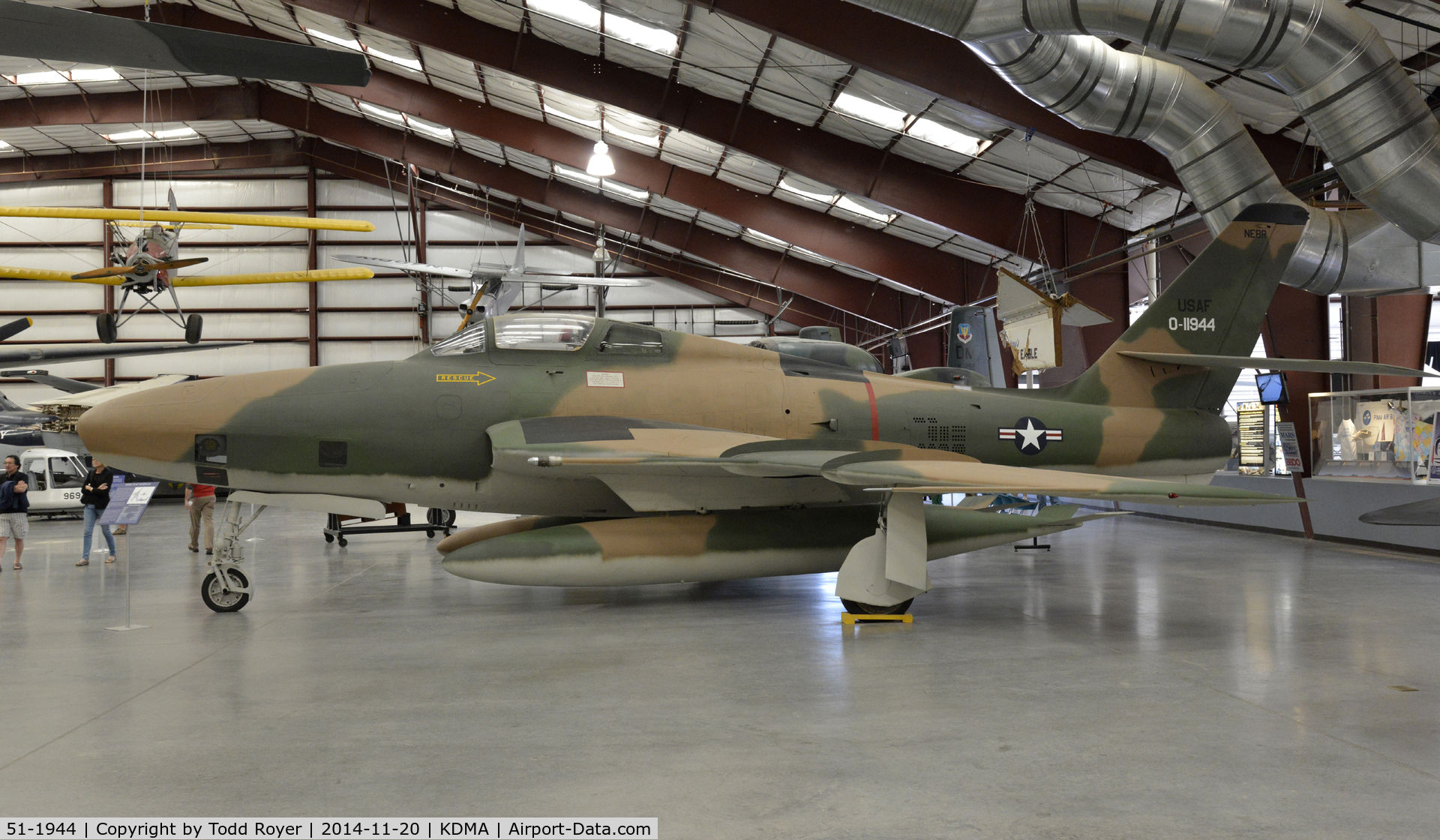 51-1944, Republic RF-84F Thunderflash C/N Not found 51-1944, On display at the Pima air and Space Museum