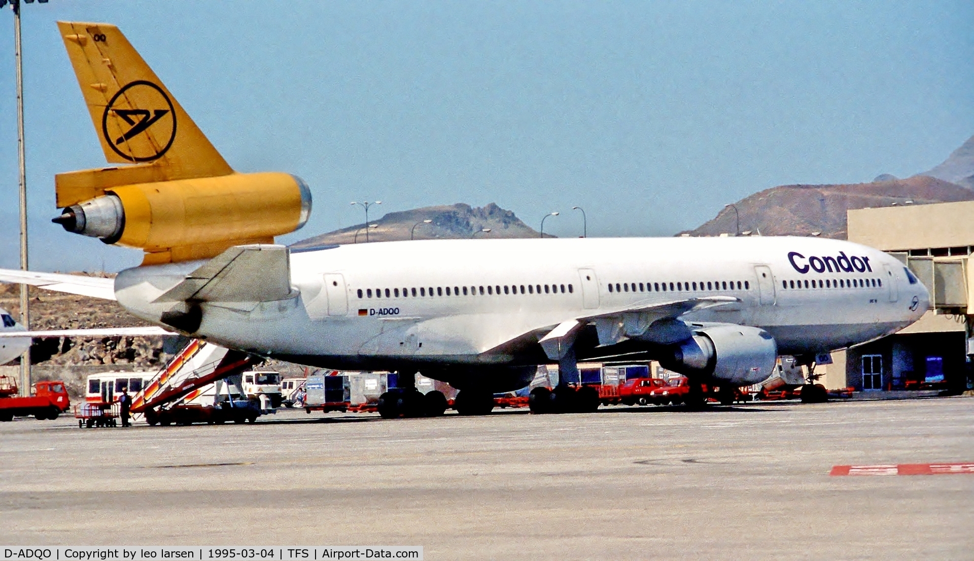 D-ADQO, 1979 McDonnell Douglas DC-10-30 C/N 46596, Tenerife 4.3.95