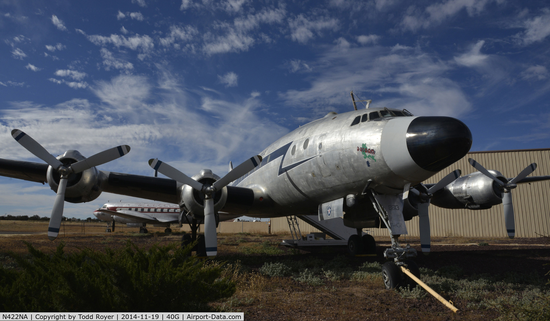N422NA, 1948 Lockheed C-121A Constellation C/N 48-613 (2605), On display at the Planes of Fame Valle location