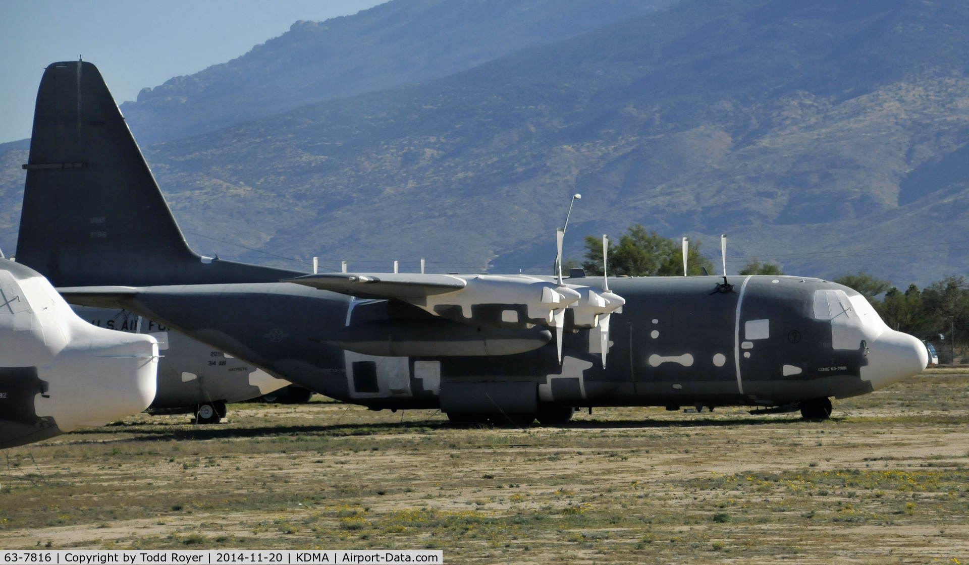 63-7816, 1963 Lockheed C-130E Hercules C/N 382-3894, Passing time at the 