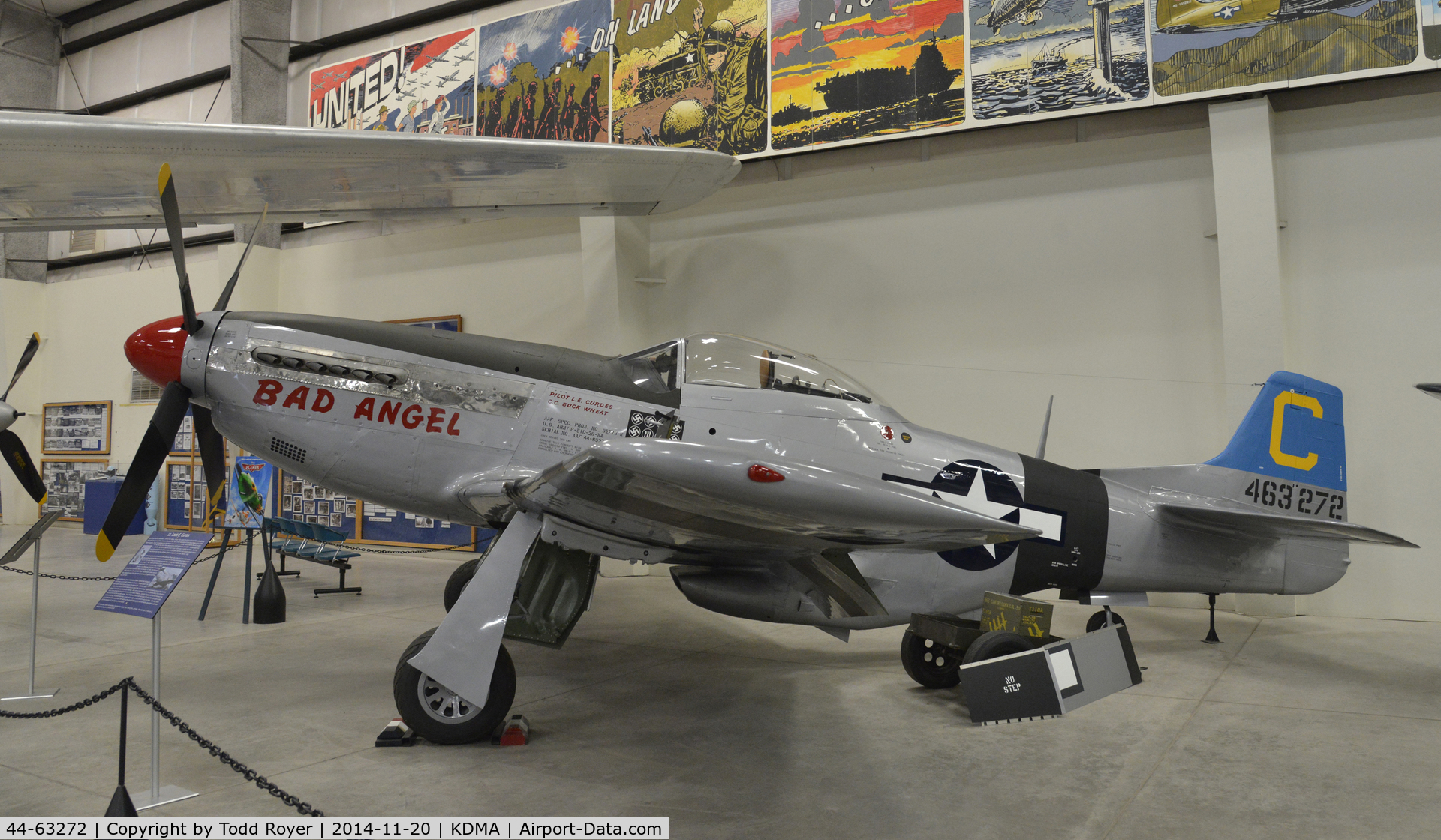 44-63272, North American P-51D Mustang C/N 122-30998, On Display at the Pima Air and Space Museum