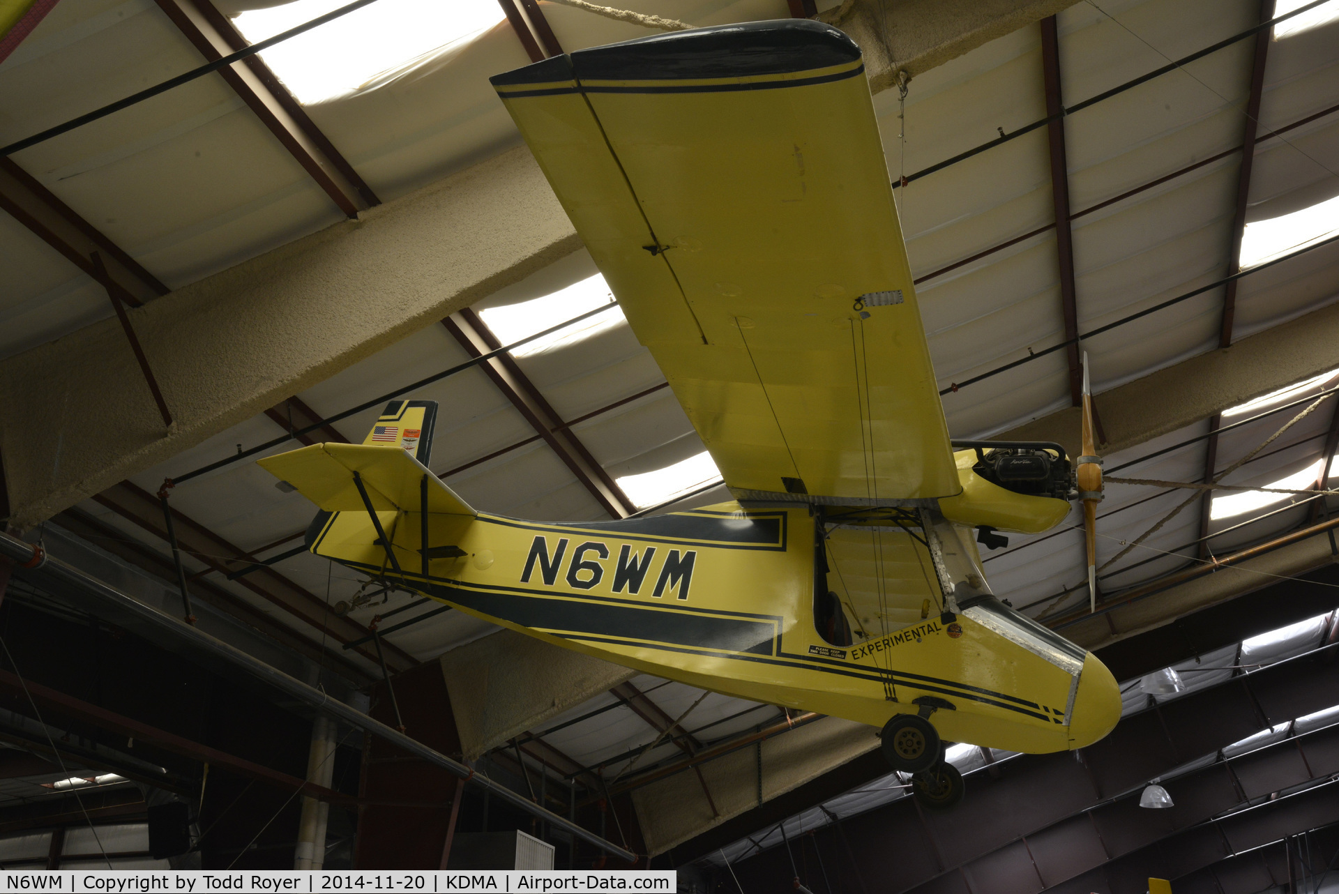 N6WM, Flaglor Sky Scooter C/N 121536, On display at the Pima Air and Space Museum