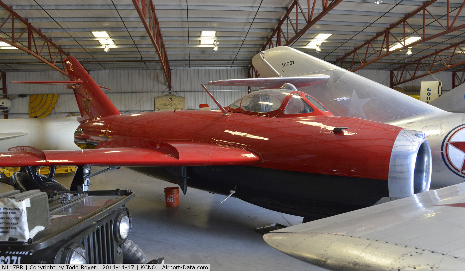 N117BR, 1959 PZL-Mielec Lim-5 (MiG-17F) C/N 1C1529, On display at the Planes of Fame Chino location