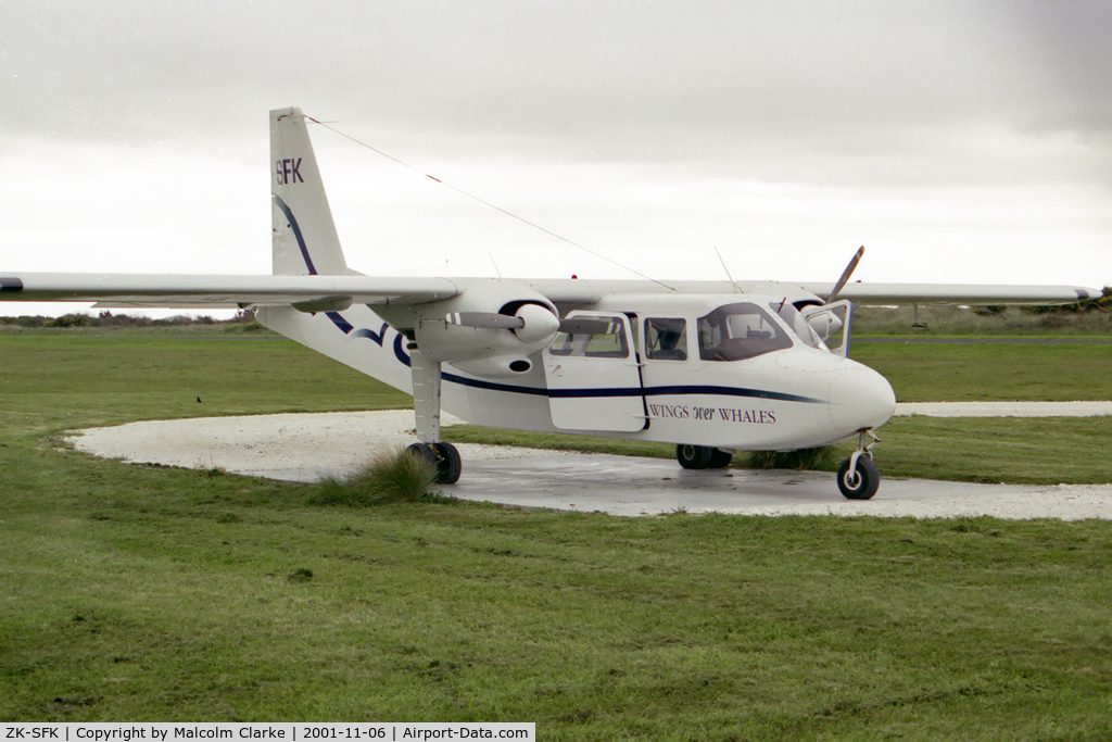 ZK-SFK, Britten-Norman BN-2A Islander C/N 236, Britten-Norman BN-2A Islander,  Lake Tekapo, New Zealand, November 6th 2001.