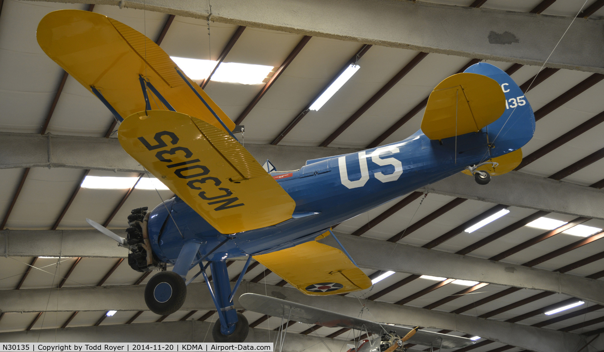 N30135, Waco UPF-7 C/N 5532, On display at the Pima Air and Space Museum
