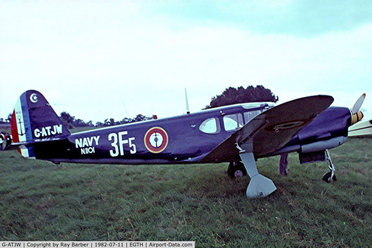 G-ATJW, 1946 Nord 1101 Noralpha C/N 167, Nord N.1101 Noralpha [167] Old Warden~G 11/07/1982. From a slide.