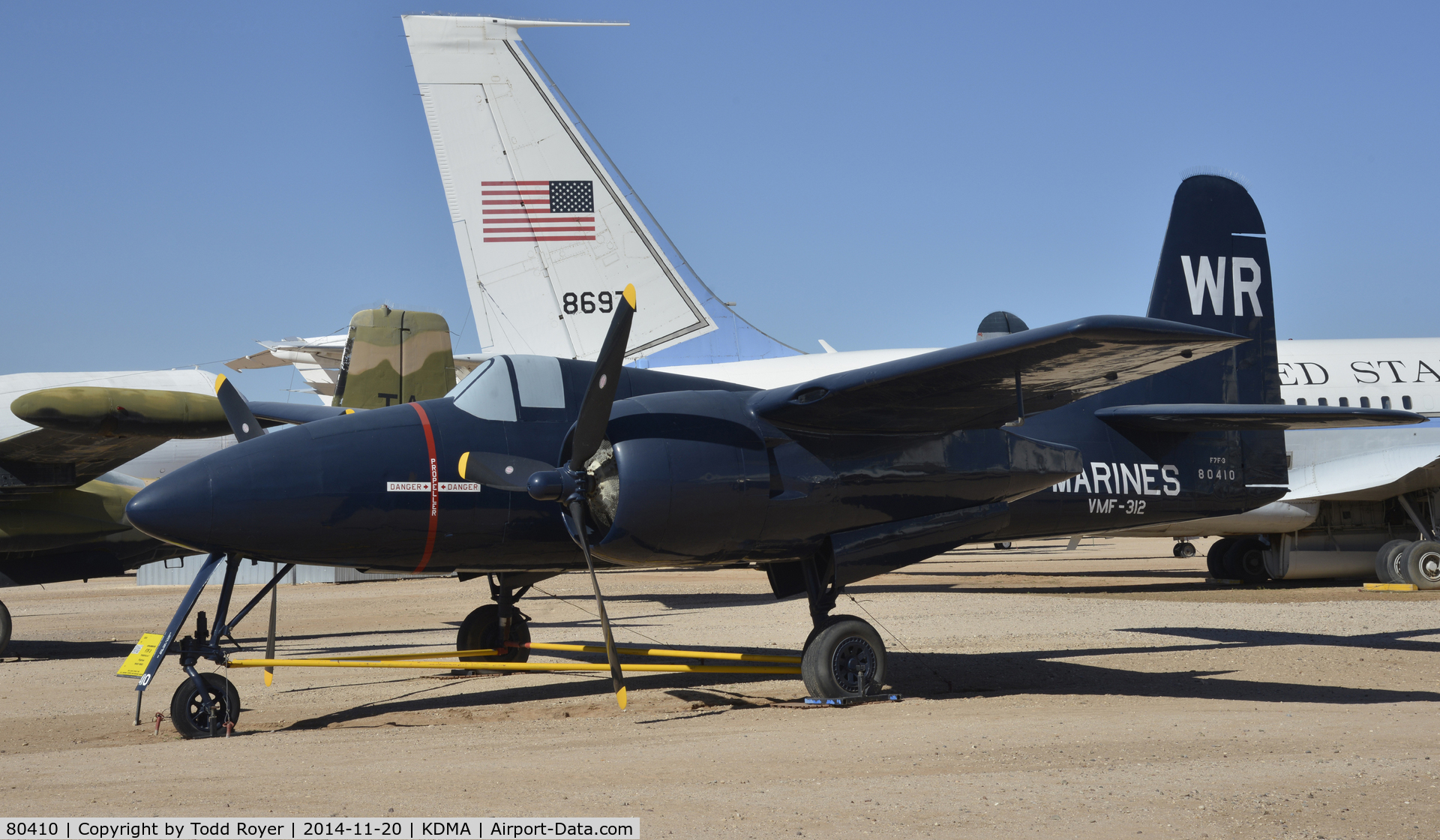 80410, Grumman F7F-3 Tigercat C/N C.152, On display at the Pima Air and Space Museum