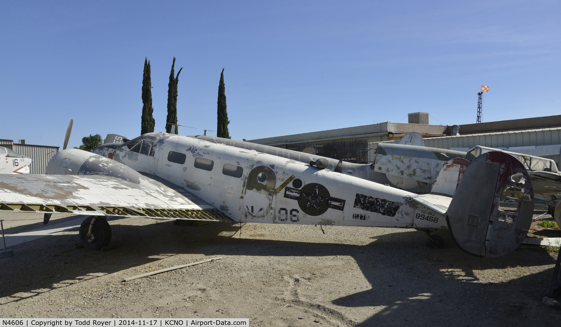 N4606, 1969 Beech C-45 C/N 89468, In Storage at the Planes of Fame Chino location