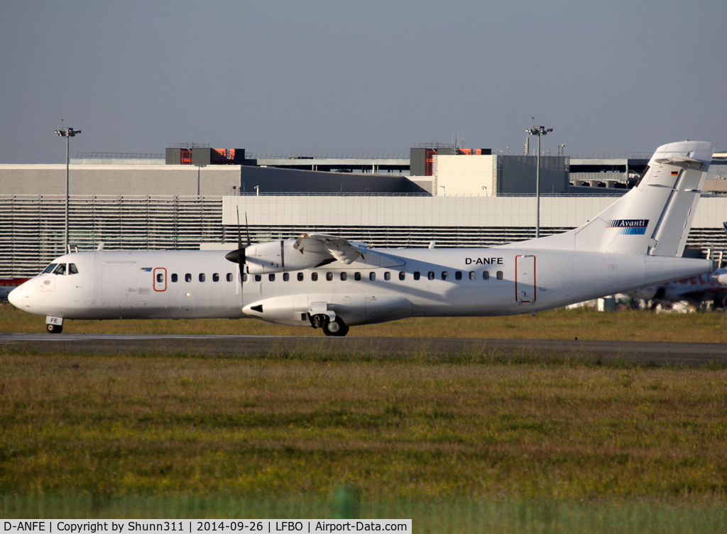 D-ANFE, 1992 ATR 72-202F C/N 294, Lining up rwy 32L for departure...