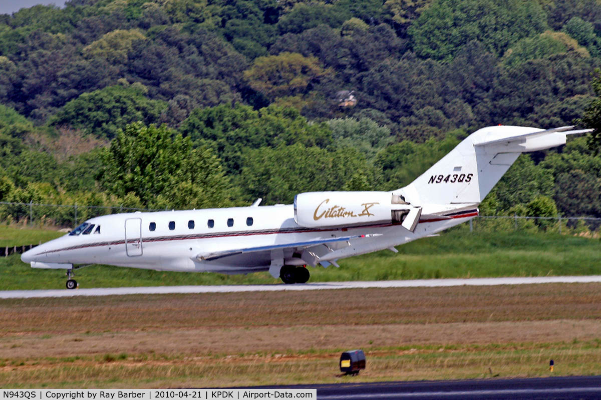 N943QS, 1998 Cessna 750 Citation X Citation X C/N 750-0043, Cessna Citation X [750-0043] Atlanta-Dekalb Peachtree~N 21/04/2010