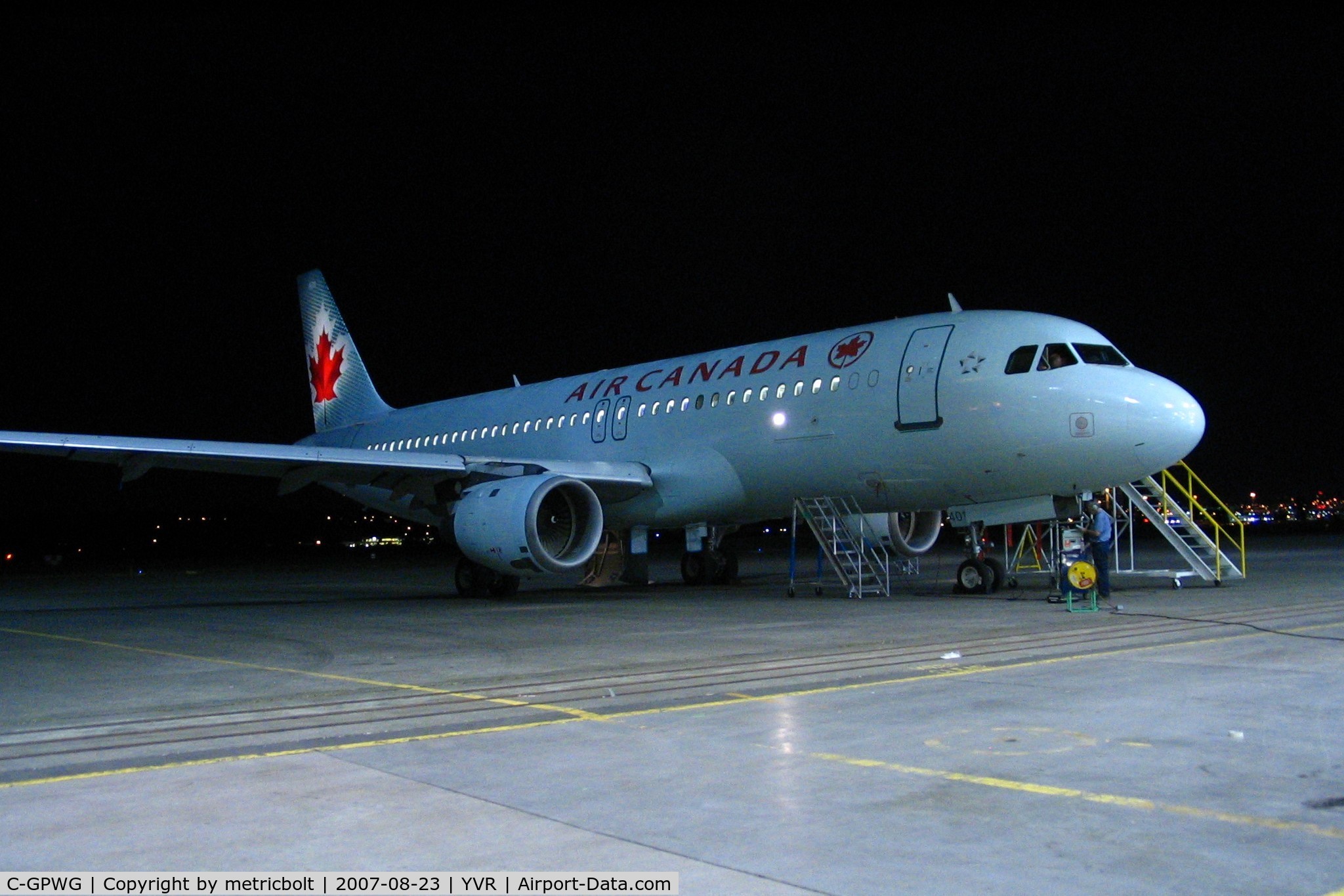 C-GPWG, 1991 Airbus A320-211 C/N 174, Post maintenance check