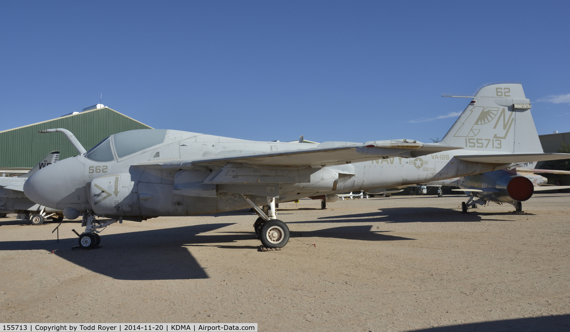 155713, Grumman A-6E Intruder C/N I-439, On display at the Pima Air and Space Museum