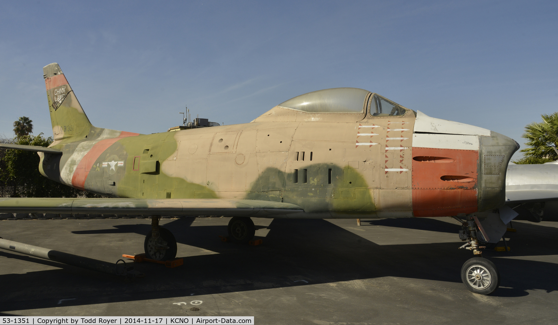 53-1351, 1953 North American QF-86H Sabre C/N 203-123, On display at the Planes of Fame Chino location