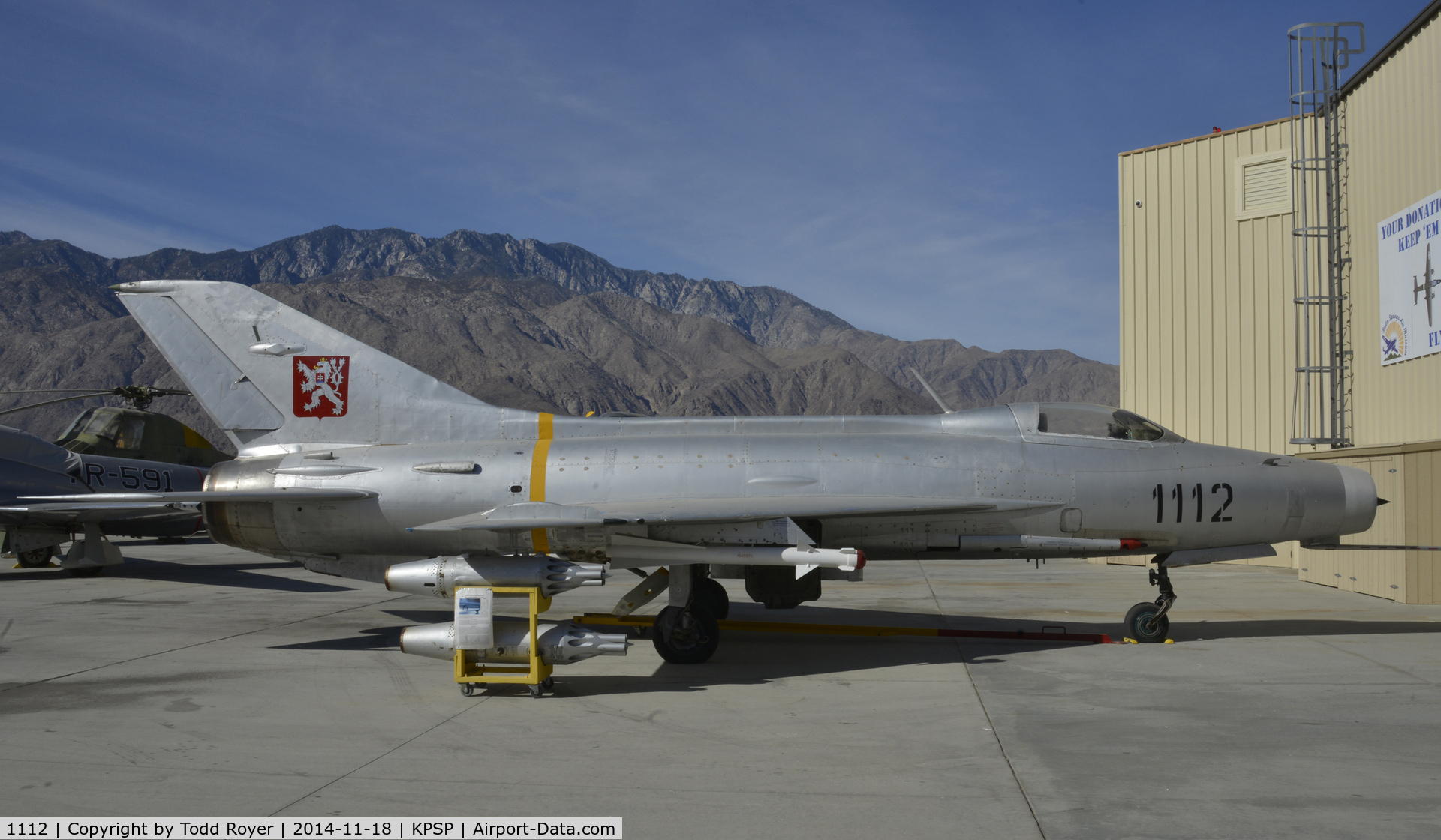 1112, Mikoyan-Gurevich MiG-21F-13 C/N 261112, On display at the Palm Springs Air Museum