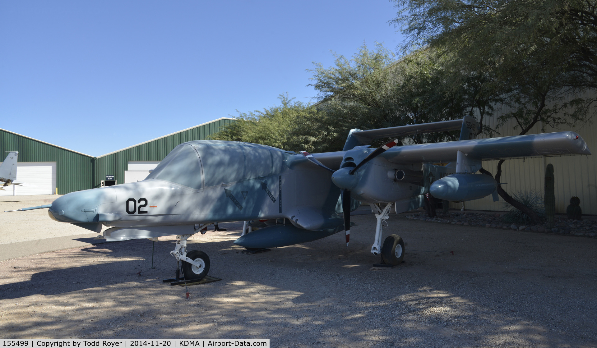 155499, North American Rockwell OV-10D Bronco C/N 305-110, On display at the Pima Air and Space Museum