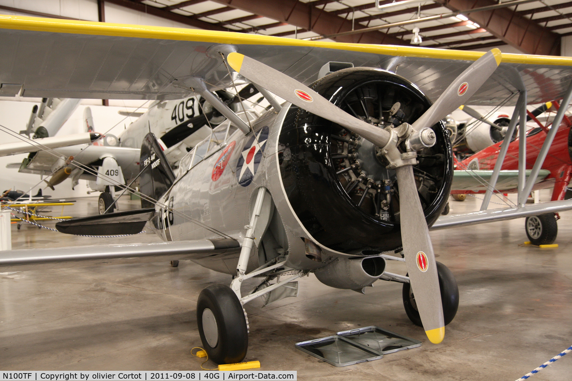 N100TF, Grumman G-32A C/N 447, PoF museum, AZ