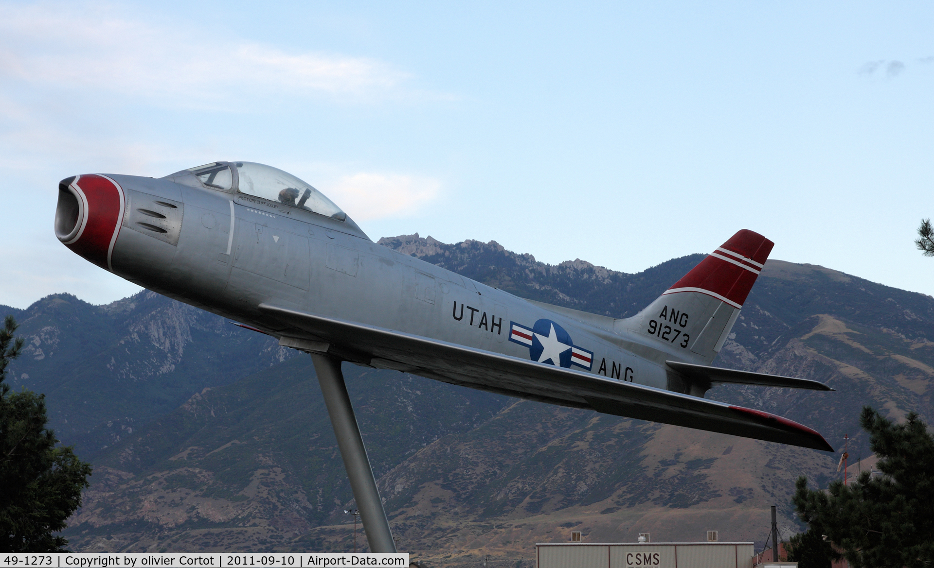 49-1273, 1949 North American F-86A Sabre C/N 161-267, Utah ANG gate guardian
