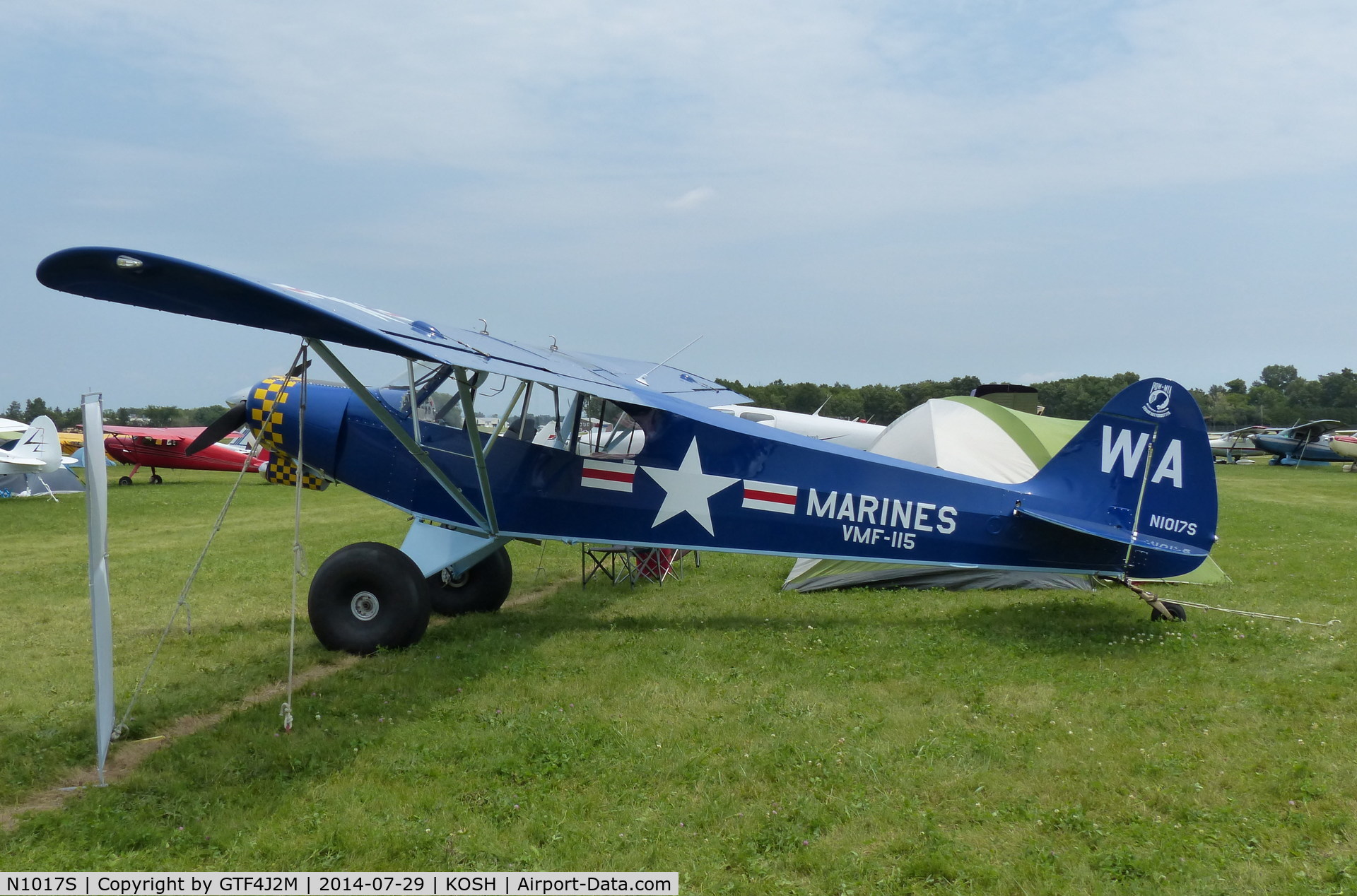 N1017S, Piper PA-18A-150 Super Cub C/N 18-7038, N1017S as 