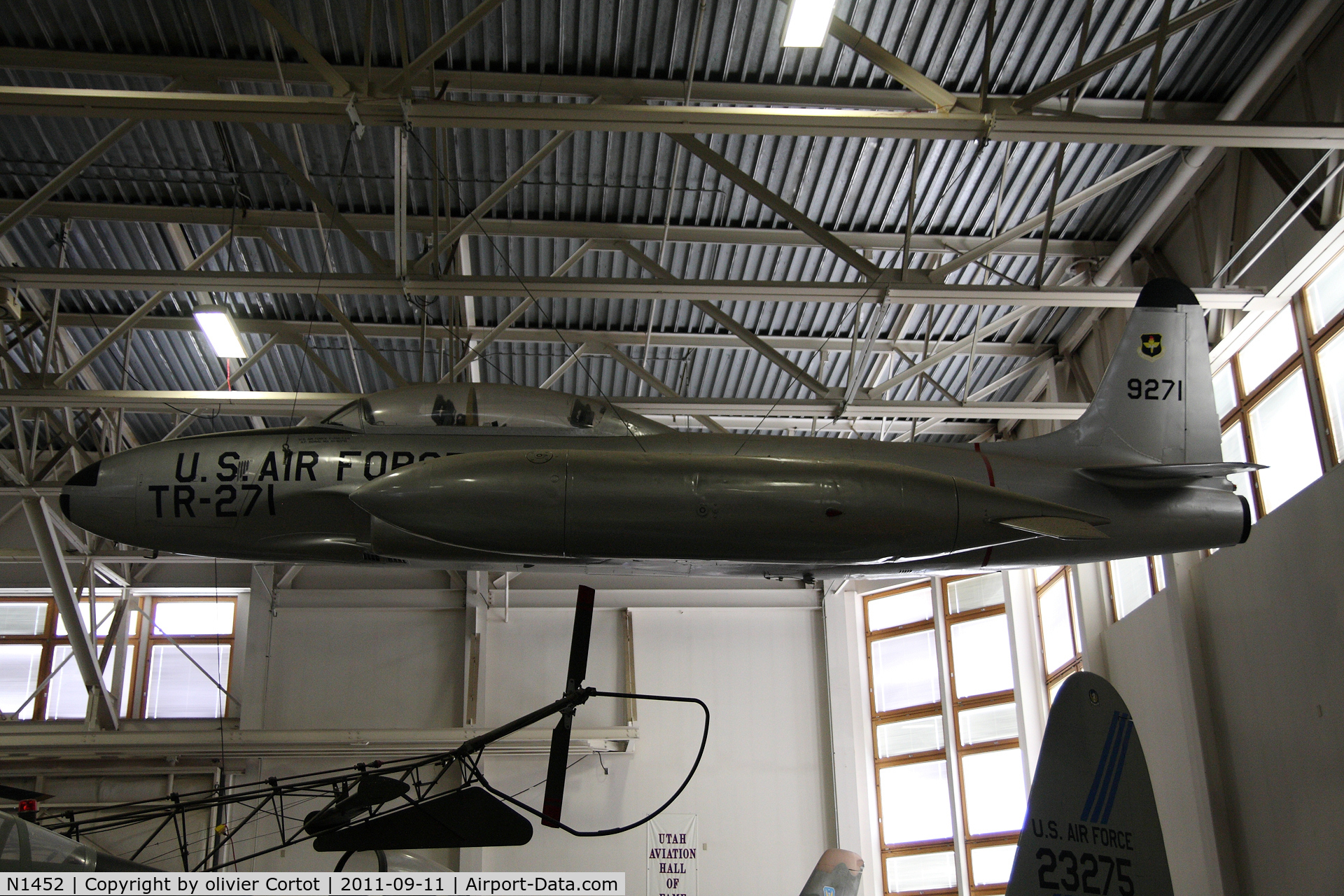 N1452, Lockheed T-33A C/N 51-9271, Hill AFB museum